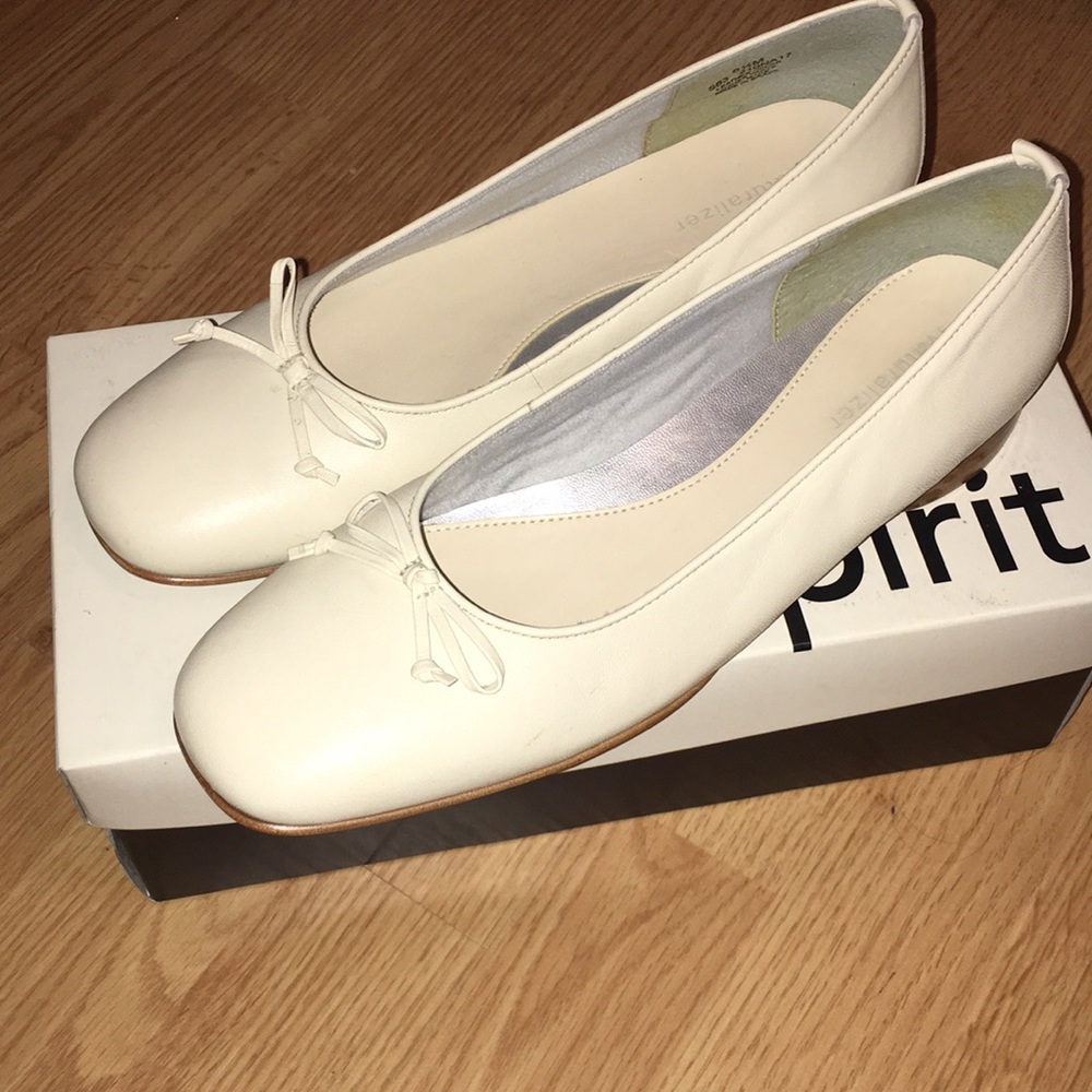 Cream leather